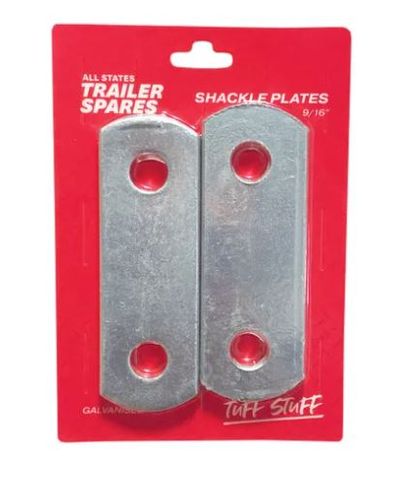 Shackle Plate 9/16 inch Galvanised (2 per pack)
