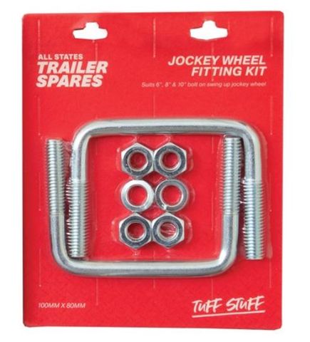 Jockey Wheel U Bolt Fitting Kit suits 100x50mm Dra