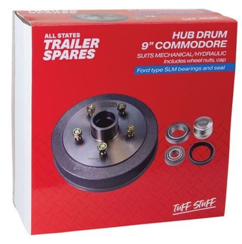 Commodore 9inch Hub Drum SLM Bearings Seal & Cap