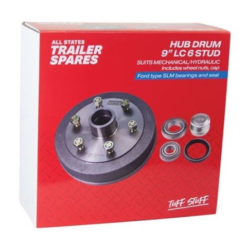 Landcruiser 6 Stud 9inch Hub Drum SLM Bearings Sea