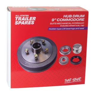 Commodore 9inch Hub Drum LM Bearings Seal & Cap