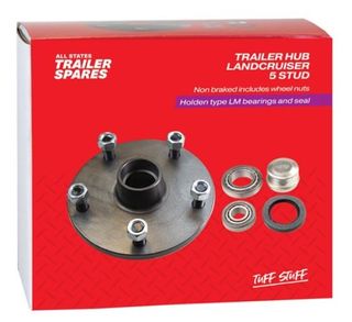 Landcruiser 5 Stud Lazy Black Hub LM Bearings Seal