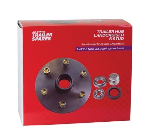 Landcruiser 5 Stud Lazy Black Hub SLM Bearings Sea