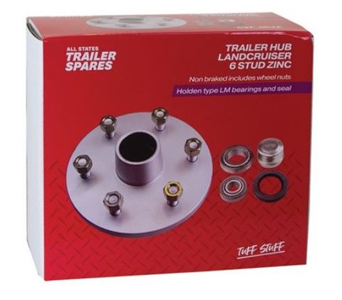 Landcruiser 6 Stud Lazy Galvanised Hub LM Bearings