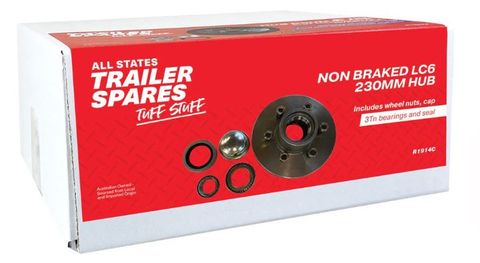 LC 6 Stud 3TN 230mm Lazy Black Hub Parallel Bearin