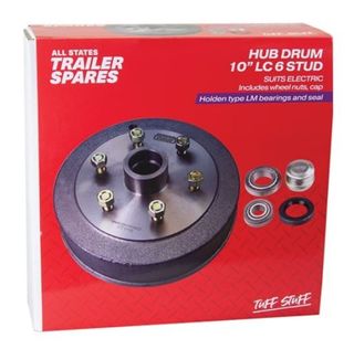 Landcruiser 6 Stud 10inch Hub Drum LM Bearings Sea