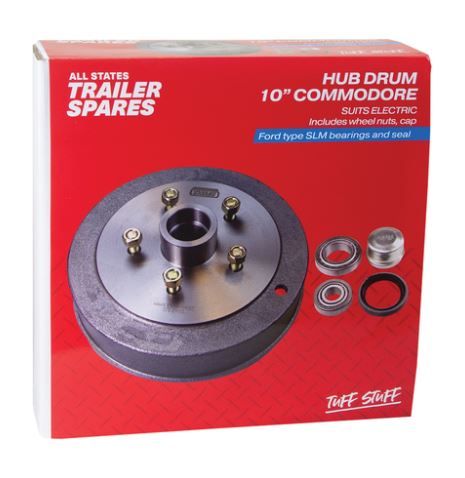 Commodore 10inch Hub Drum SLM Bearings Seal & Cap