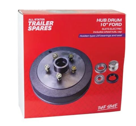 Ford 10inch Hub Drum LM Bearings Seal & Cap