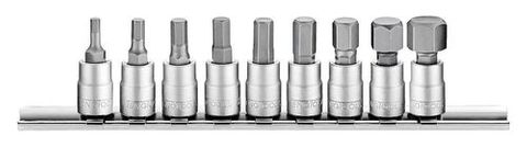 Teng Tools - 1/4 Drive Metric Hex Socket Bit Set