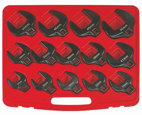 RyTool - 14 Pce MM Crowsfoot Set (27-50mm)