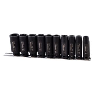 KINCROME - DEEP IMPACT SOCKET RAIL 10 PIECE