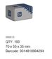 Hex Set Screw - SS 316 - M4 x 25 (Box=100)