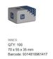 Button Head Socket Screw - SS 316 M3 x 25 (Box=100