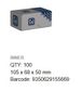 Hex Set Screw - SS 316 - M4 x 40 (Box=100)