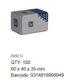 Hex Nut Thin - SS 316 - M4 (Box=100)