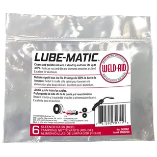 Weld-Aid Lube-Matic Red Cleaning Pad