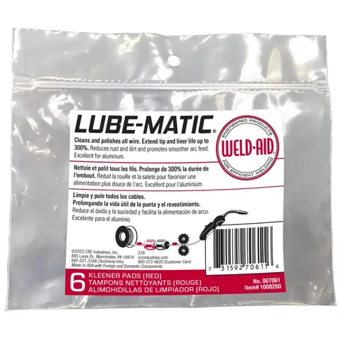 Weld-Aid Lube-Matic Red Cleaning Pad