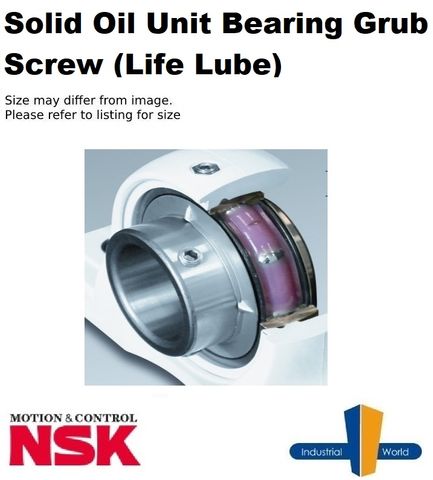 NSK - Solid Oil Unit Bearing - Grub Screw