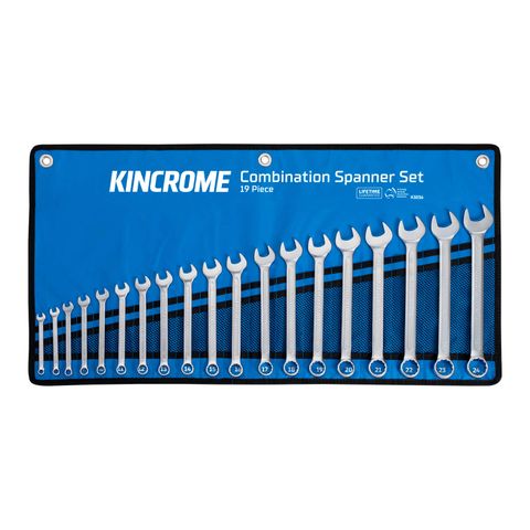 Kincrome - Combination Spanner Set 19 Piece Metric