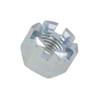 Hex Slotted Nut - ZP - M12-1.50 FINE (Box=50)
