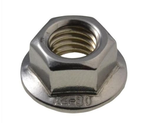 Serrated Flange Hex Nut 316 SS - M4 (Box=100)