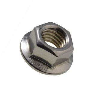 Serrated Flange Hex Nut 316 SS - M12 (Box=100)