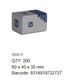 Hex Nut - 316 SS - M4 (Box=200)
