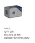 Hex Nut - 304 SS - M3 (Box=200)