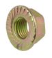 Serrated Flange Hex Nut HT ZYP M12-1.25 FINE