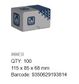Wing Nut - 304 SS - 3/8UNC (Box=100)
