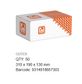 Square Collar Track Nut - PLN - M20 Box=50)
