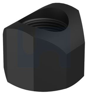 Hex Rnd Face Track Nut - PLN - 1-3/8UNF (Box=10)