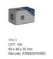 Wing Nut - 304 SS - M4 (Box=100)