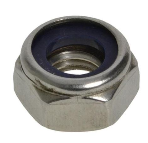 Nyloc Hex Nut - 304 SS - M5 (Box=100)