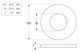 Flat Round Washer - ZP - 1x1-7/8x14g (Box=100)