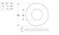 Flat Round Washer - ZP - 1/4x1-1/2x16g (Box=200)
