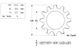 Lock Washer Ext Tooth - ZP - 1/4 (Box=1000)