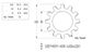 Lock Washer Ext Tooth - ZP - 5/16 (Box=1000)