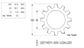 Lock Washer Ext Tooth - ZP - 3/8 (Box=1000)