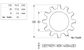 Lock Washer Ext Tooth - ZP - 7/16 (Box=1000)