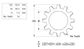 Lock Washer Ext Tooth - ZP - 3/4 (Box=500)