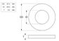 Flat Rnd Washer H9 Impact PLN 3/4x38.0x4.0