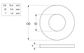 Flat Rnd Washer - HDG- M8x19.0x1.6 (Box=500)