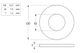 Flat Round Washer - ZP - 1/4x9/16x18g (Box=200)