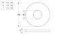 Mudguard Washer - 316 SS - M5x15x1.2 (Box=100)