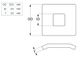 Security Mesh Clip Washer 316 SS M8 24X24X2.5