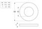 Flat Rnd Washer Hardened - HDG - M30x56x4 (Box=50)