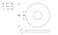 Large Flat Rnd Washer Supa ZP M22x50x3.5 (Box=50)