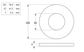 Flat Rnd Washer - HDG - M39x77.0x5.0 (Box=10)