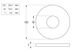 Mudguard Washer - NYLN - M10x30x2.5 (Box=100)